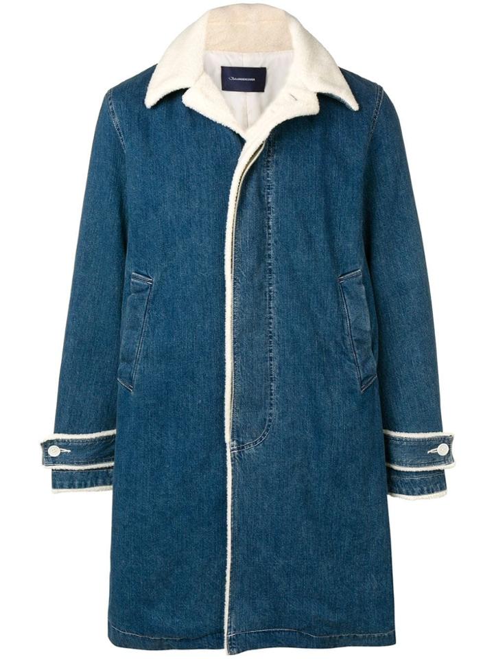 John Undercover Denim Midi Coat - Blue