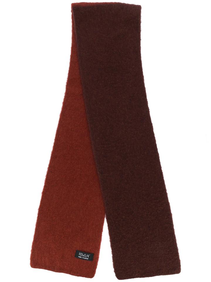Howlin' Contrast Knit Scarf - Red