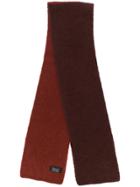 Howlin' Contrast Knit Scarf - Red