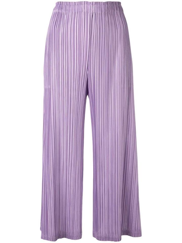 Pleats Please By Issey Miyake Mellow Pleats Culottes - Purple