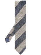 Eton Striped Print Tie - Grey