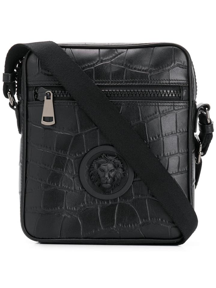Versus Textured Messenger Bag - Black