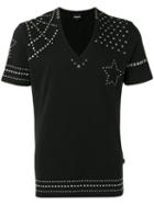 Just Cavalli Metallic Stud T-shirt, Men's, Size: Xl, Black, Cotton