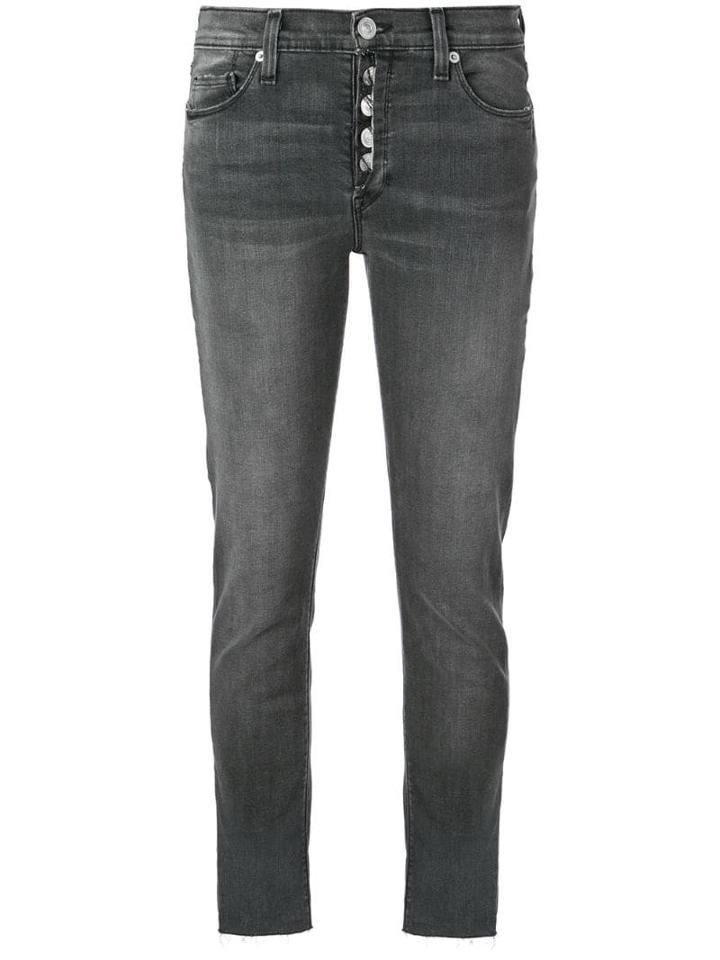 Hudson Nico Skinny Crop Jeans - Black