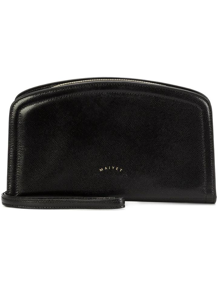 Maiyet Logo Zip Wallet - Black