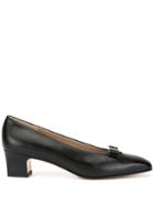 Salvatore Ferragamo Pre-owned Logo Plaque Pumps - Black