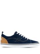 Trussardi Jeans Denim Plimsole Sneakers - Blue