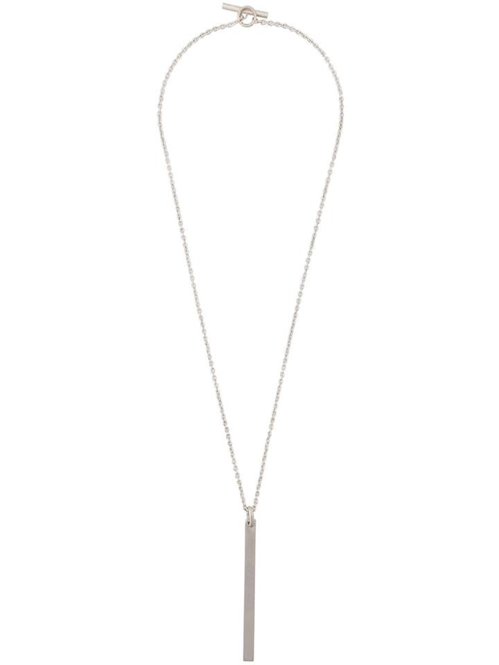 Parts Of Four Rectangle Necklace - Silver