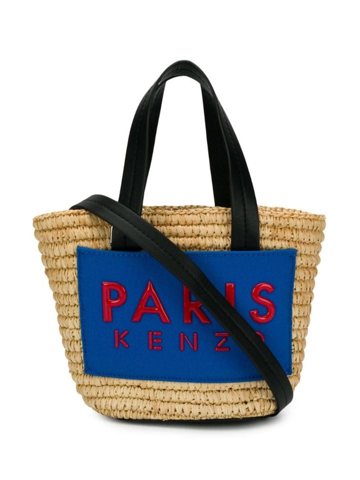 Kenzo Mini Logo Tote Bag - Neutrals