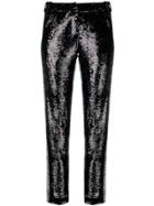 Balmain Sequinned Trousers - Black