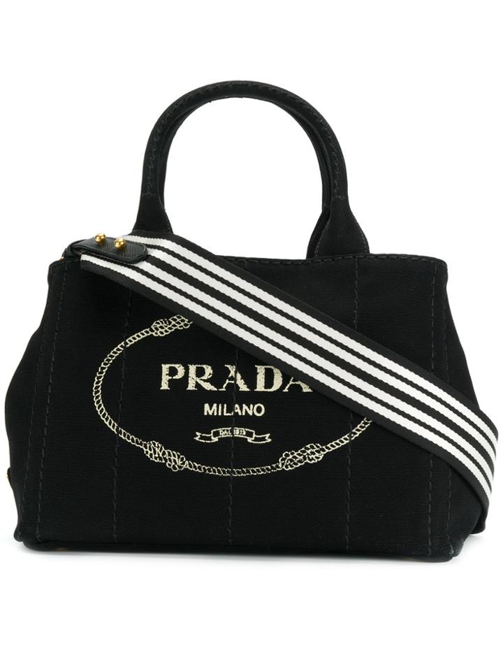 Prada Giardiniera Small Tote - Black