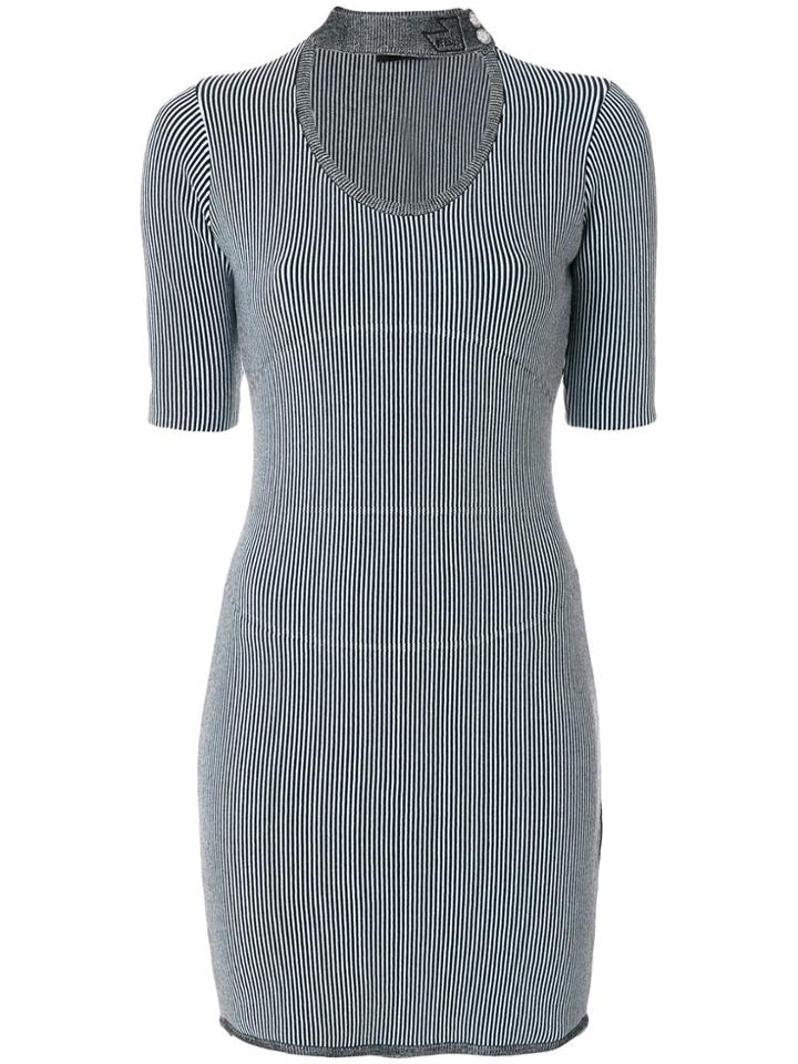 Versus Fitted Dress - Blue