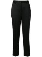 Blumarine Cropped Straight-leg Trousers - Black