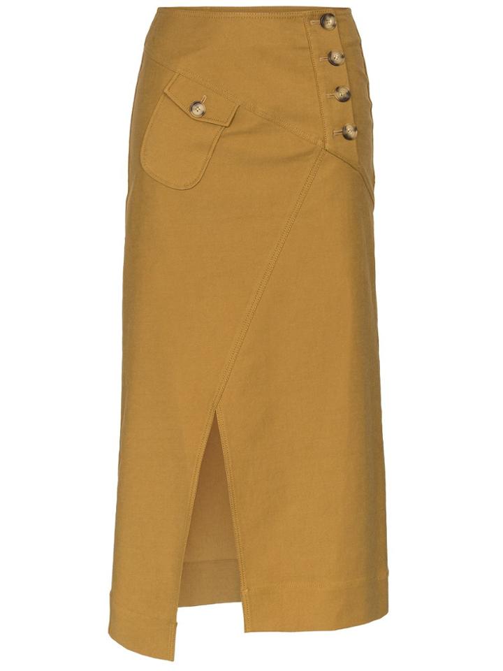 Rejina Pyo Cargo Midi Skirt - Brown