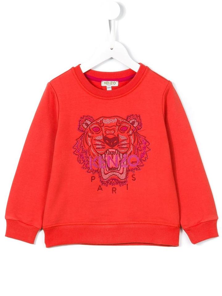 Kenzo Kids 'tiger' Sweatshirt, Girl's, Size: 12 Yrs, Red