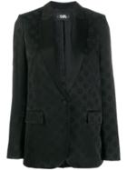 Karl Lagerfeld Karl Dots Tailored Blazer - Black