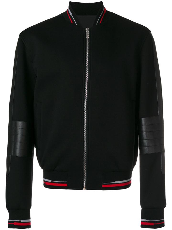 Versace Medusa Applique Bomber Jacket - Black