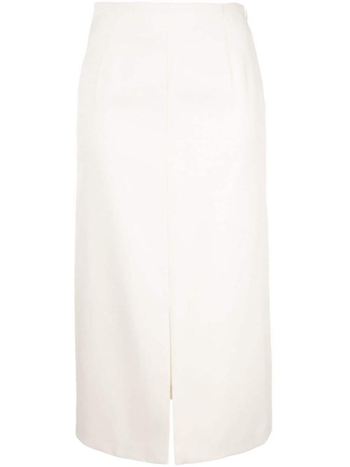 Ballsey Slit-detail Midi Skirt - White