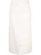Ballsey Slit-detail Midi Skirt - White
