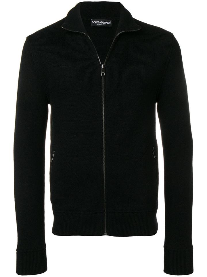 Dolce & Gabbana Zip-up Cardigan - Black