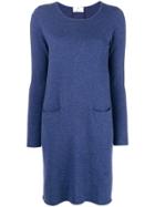 Allude Midi Knitted Dress - Blue
