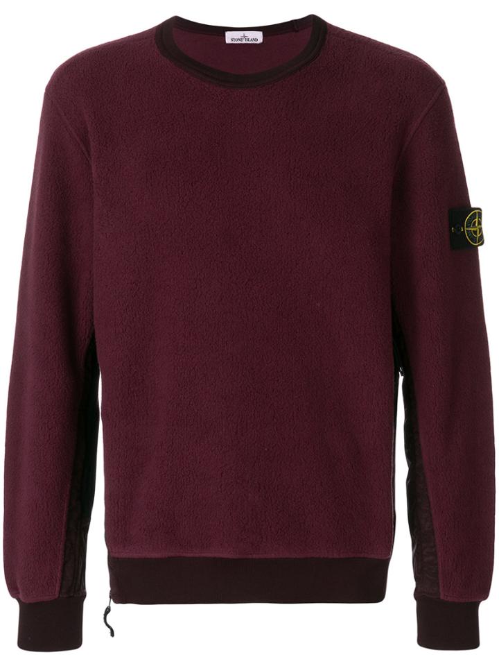Stone Island Oversized Crew Neck Sweatshirt - Red