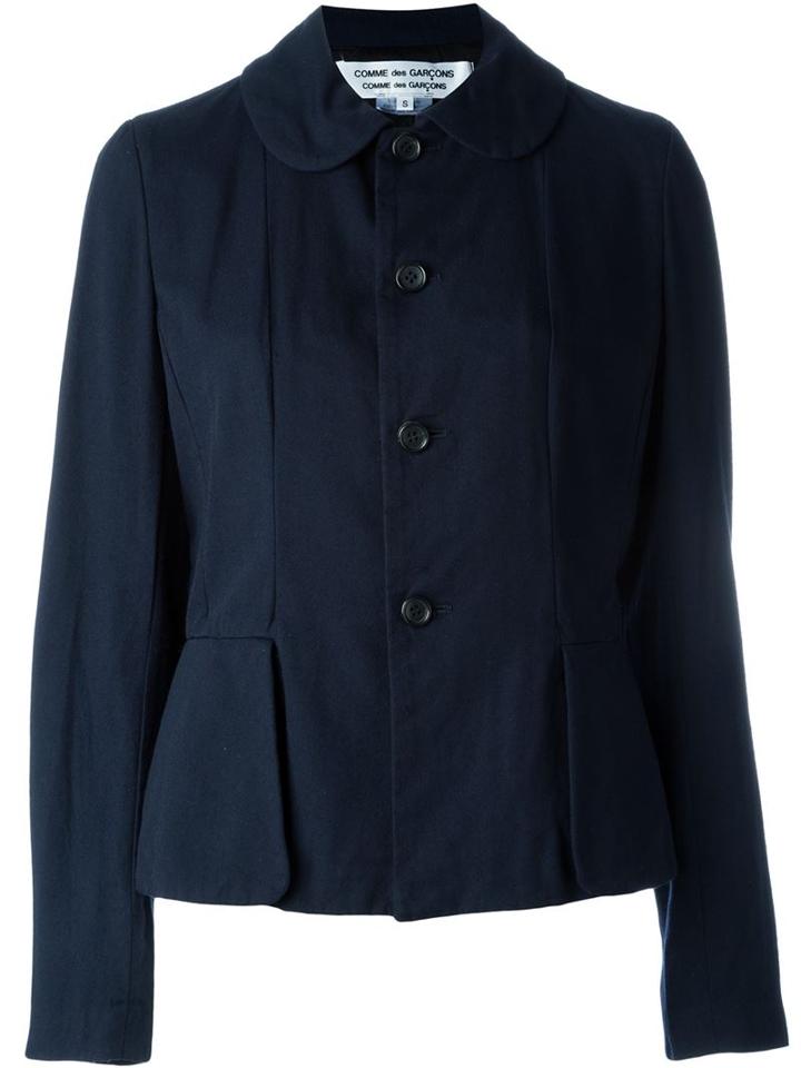Comme Des Garçons Comme Des Garçons Buttoned Peplum Jacket