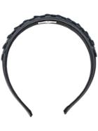Red Valentino Studded Flower Hairband - Black