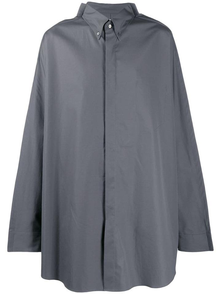 Maison Margiela Long Oversized Shirt - Grey