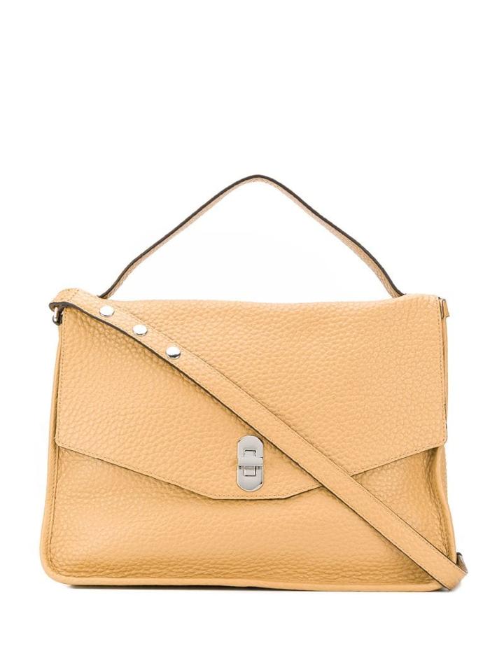 Coccinelle Textured Leather Tote - Neutrals