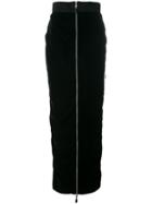 Puma Zipped Maxi Skirt, Women's, Size: Medium, Black, Polyester/nylon