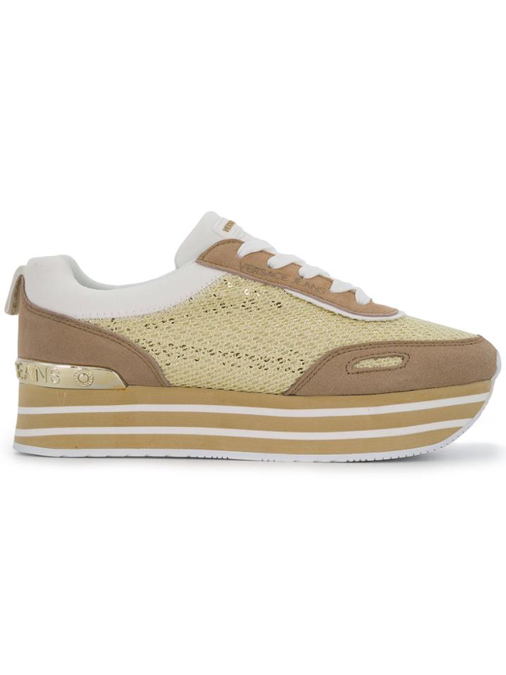 Versace Jeans Platform Runner Sneakers - Brown