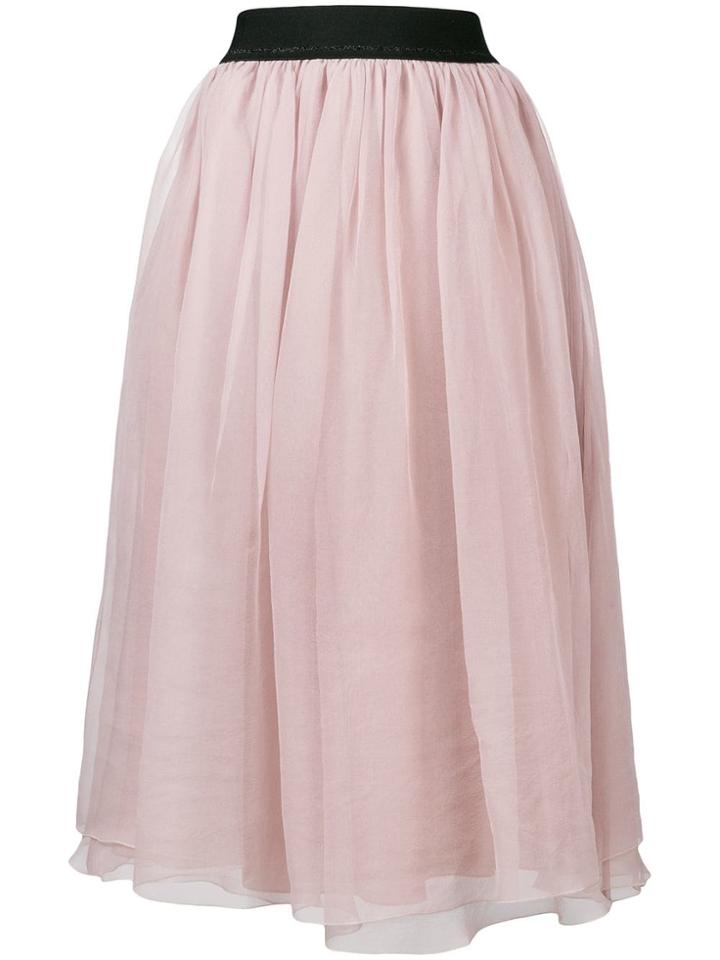 Luisa Cerano High-waist Midi Skirt - Pink