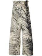 Dondup Graphic Print Cropped Trousers - Black