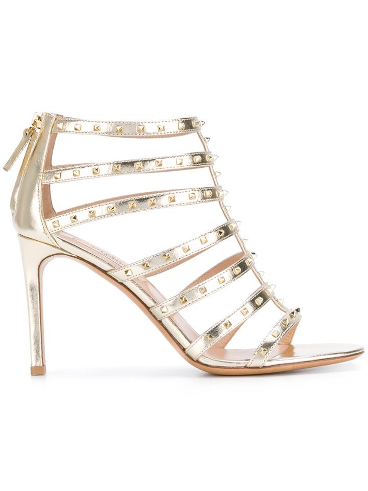 Valentino Valentino Garavani Love Stud Sandals - Metallic