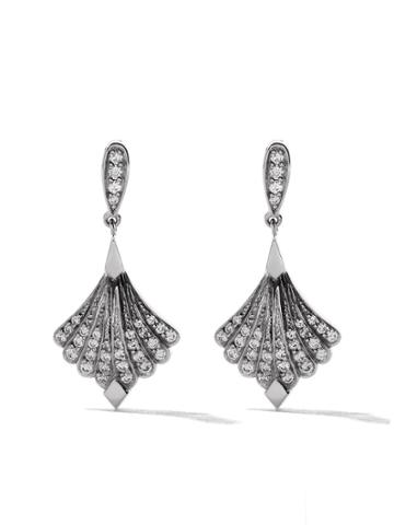 Fairfax & Roberts 18kt White Gold Modèle Diamond Drop Earrings -