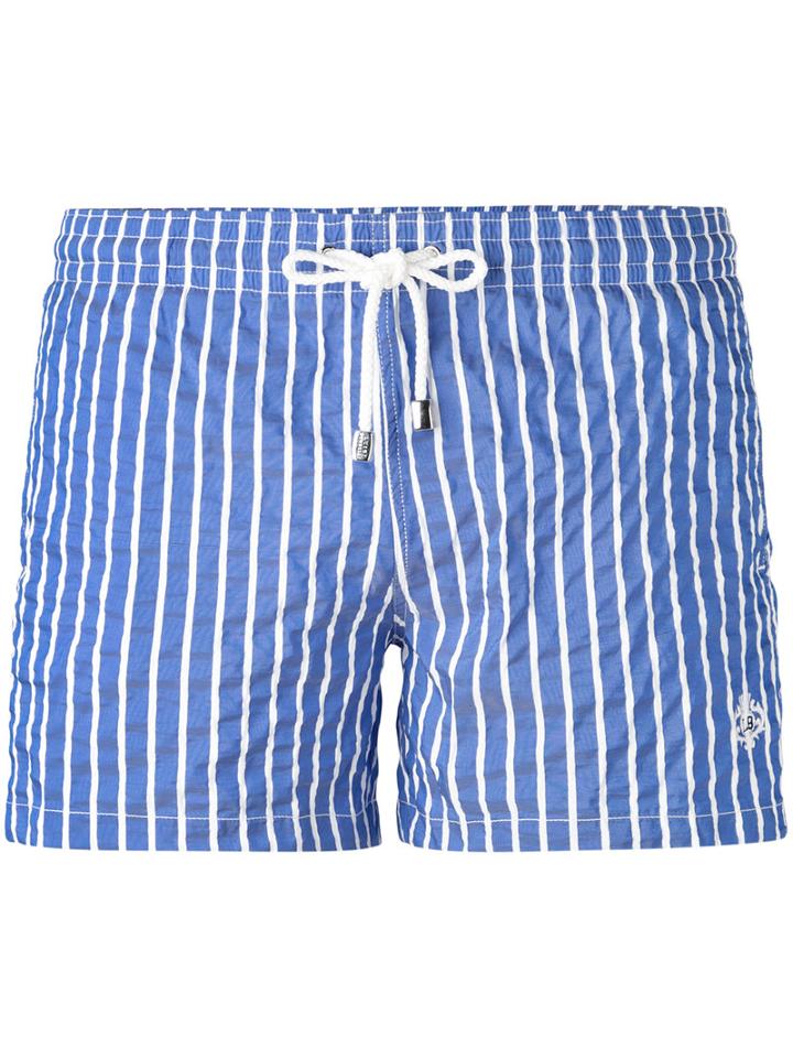 Borrelli - Striped Swim Shorts - Men - Polyester/nylon/spandex/elastane - M, Blue, Polyester/nylon/spandex/elastane