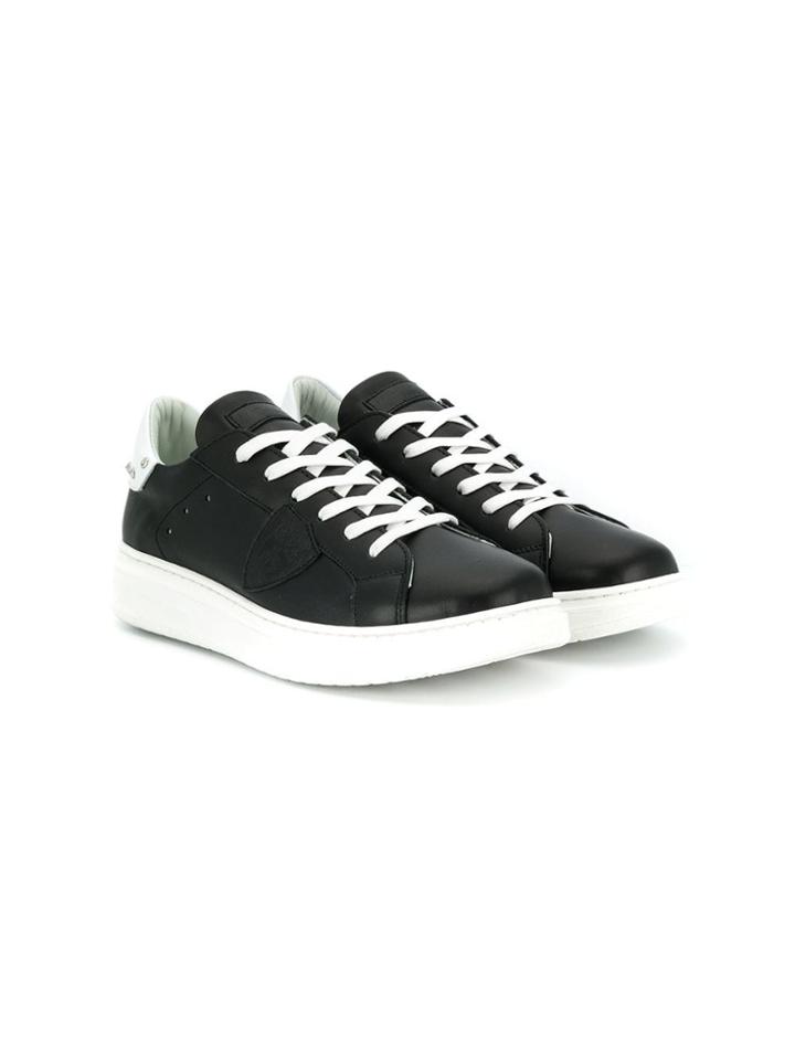 Philippe Model Kids Teen Paris Studded Sneakers - Black