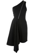 Stella Mccartney Zipped Asymmetrical Dress, Women's, Size: 40, Black, Polyamide/spandex/elastane/viscose