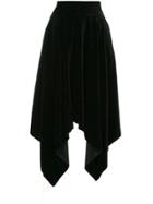 Roarguns Asymmetric Midi Skirt - Black