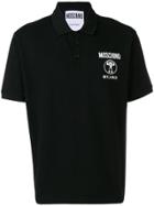 Moschino Double Question Mark Logo Polo Shirt - Black