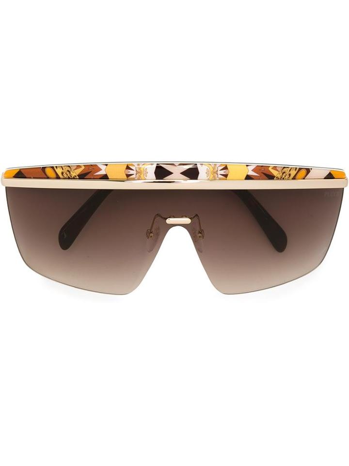 Emilio Pucci - Square Shaped Sunglasses - Women - Acetate/metal (other) - One Size, Grey, Acetate/metal (other)