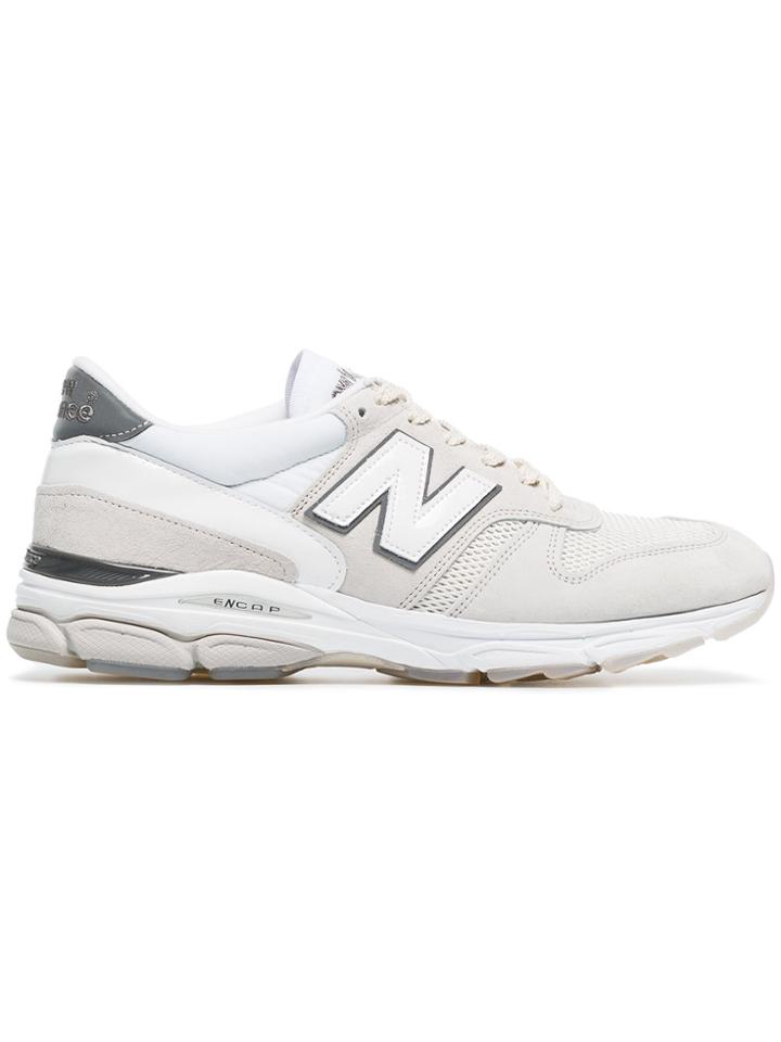 New Balance White M770.9 Suede Low-top Sneakers