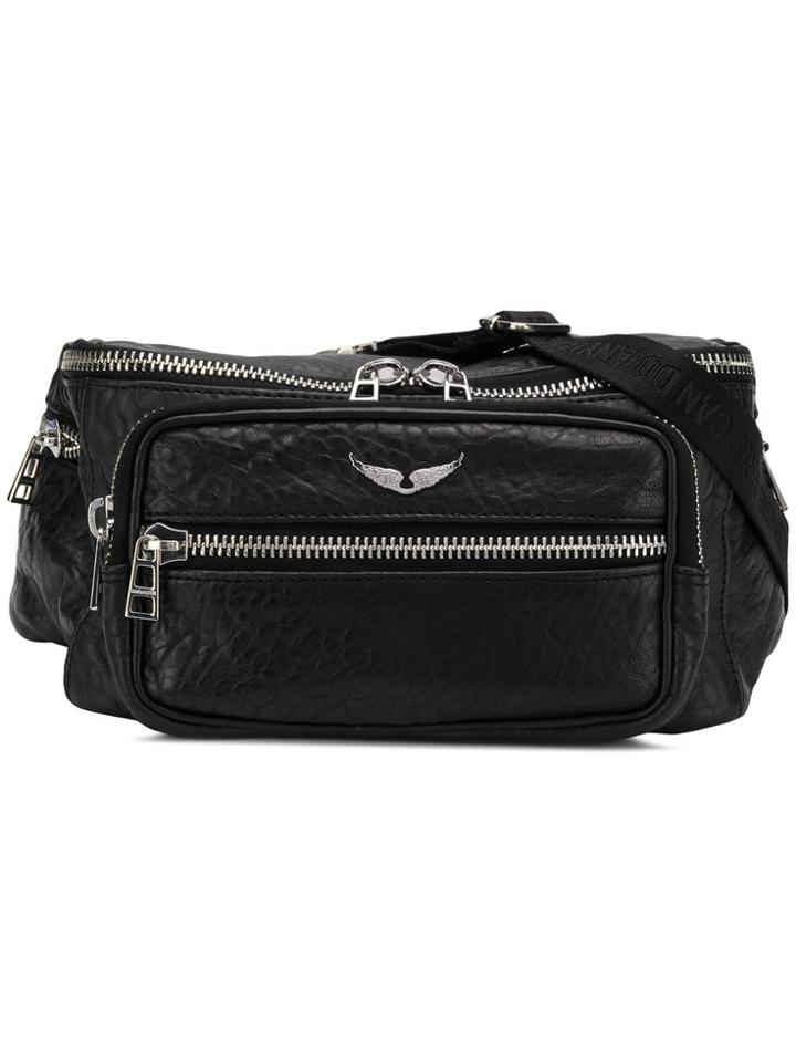 Zadig & Voltaire Sac Banane Bubble Crossbody Bag - Black