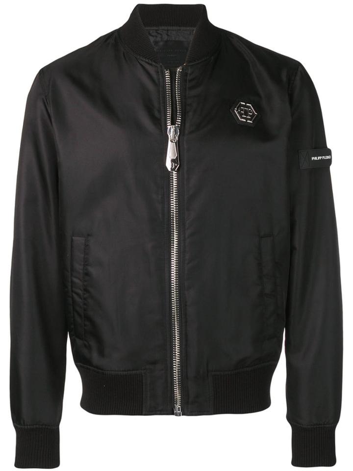 Philipp Plein Plain Bomber Jacket - Black