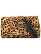 Saint Laurent Leopard Print Mini Bag - Brown
