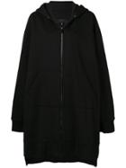 Mm6 Maison Margiela Oversized Zipped Hoodie - Black