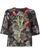 Dolce & Gabbana Tulip Floral Embroidered Top