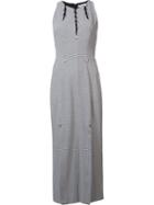 Mugler Embellished Houndstooth Dress