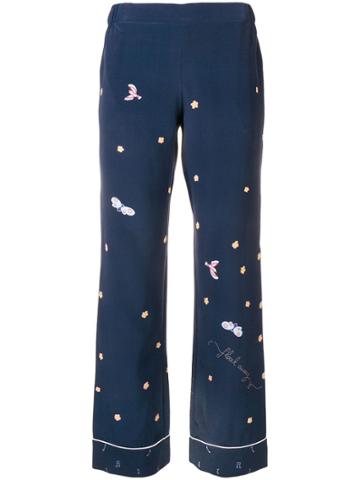 Mira Mikati Fairy Tale Print Trousers - Blue